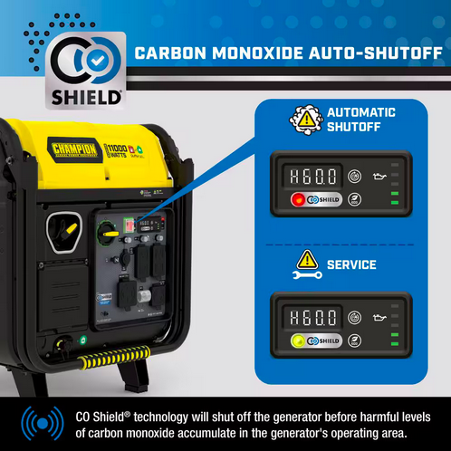 11,000-Watt Electric Start Gasoline and Propane Powered Dual Fuel Inverter Generator with CO Shield and Quiet Technology - Image 4